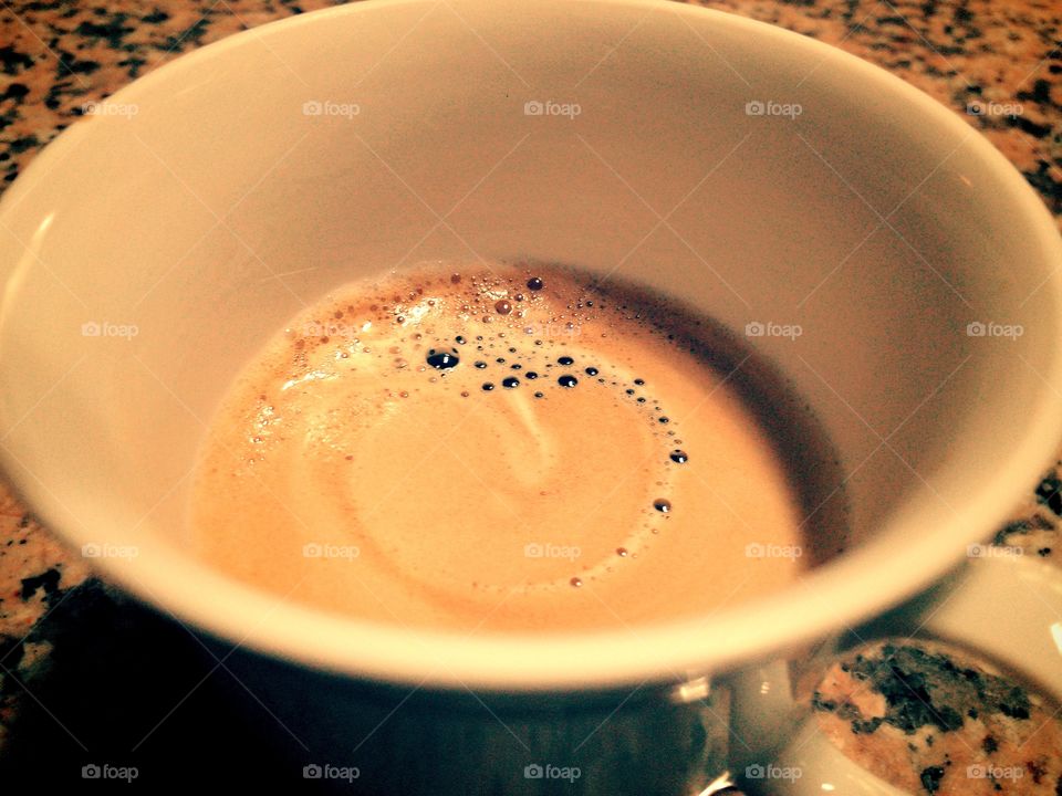 heart in coffee