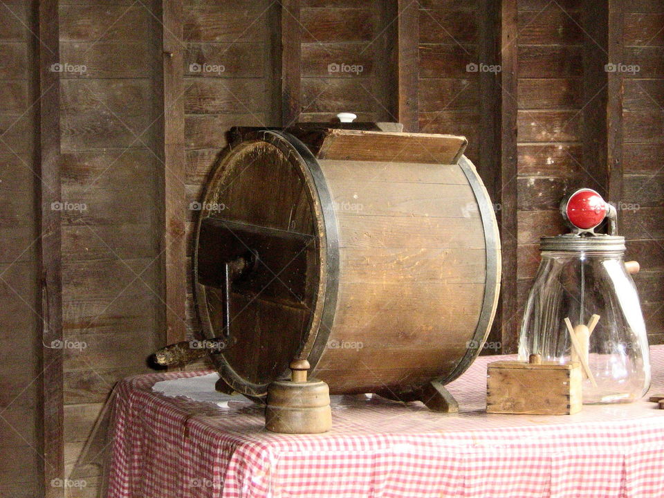 Old Butter Churns. Antique Butter Churns