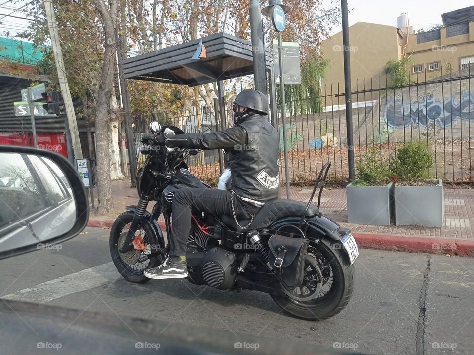 A big nice motorbike such as a Harley, a helmet, and an Argentina jacket can take you a long way. Enjoy the ride!!