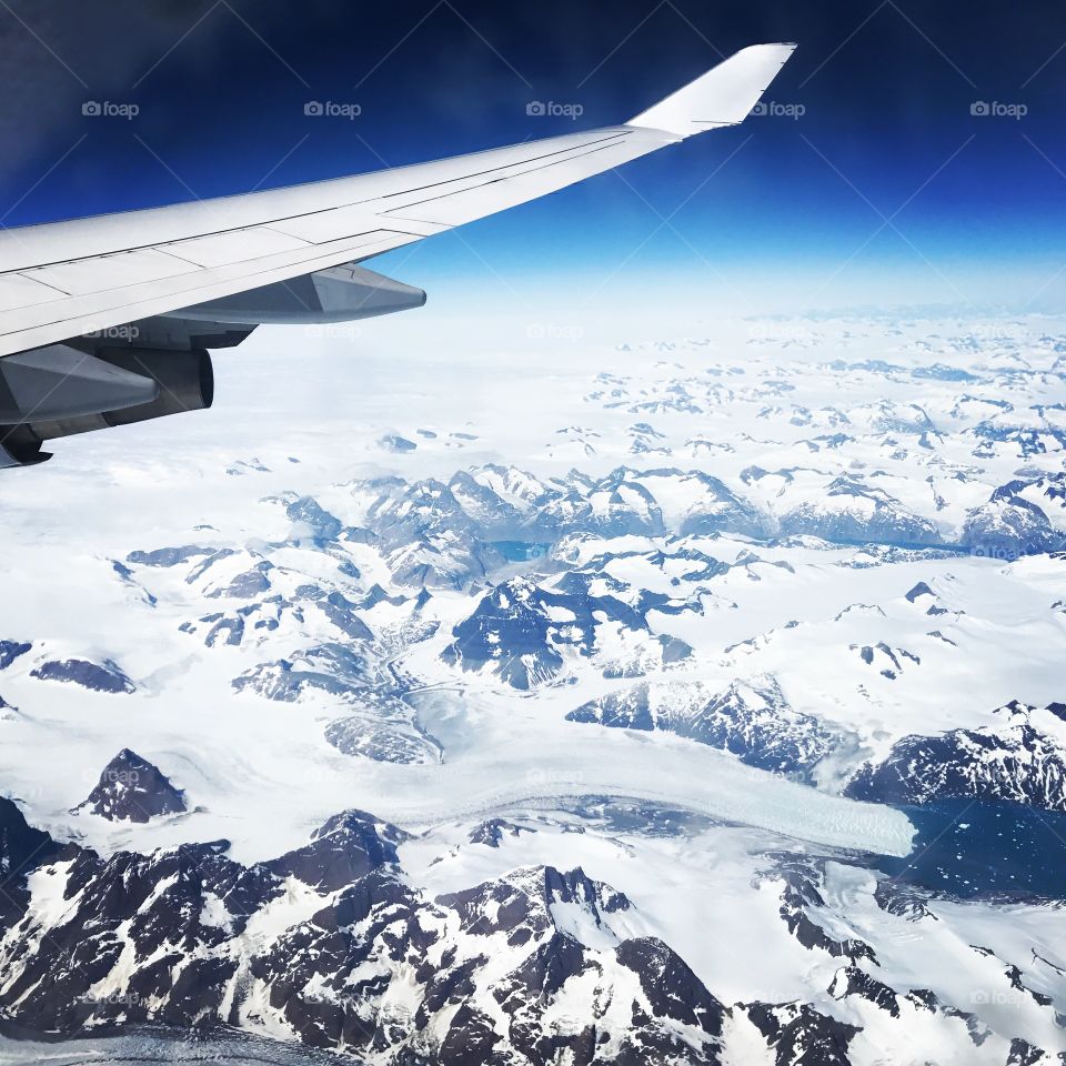 Flight over Greenland 