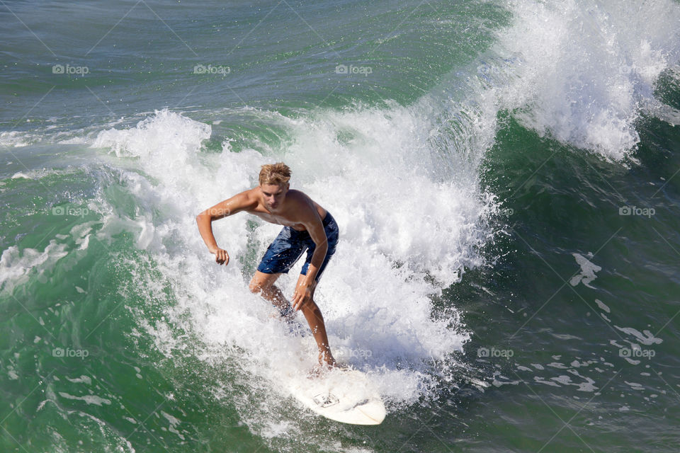 Surfing in Venice Beach
