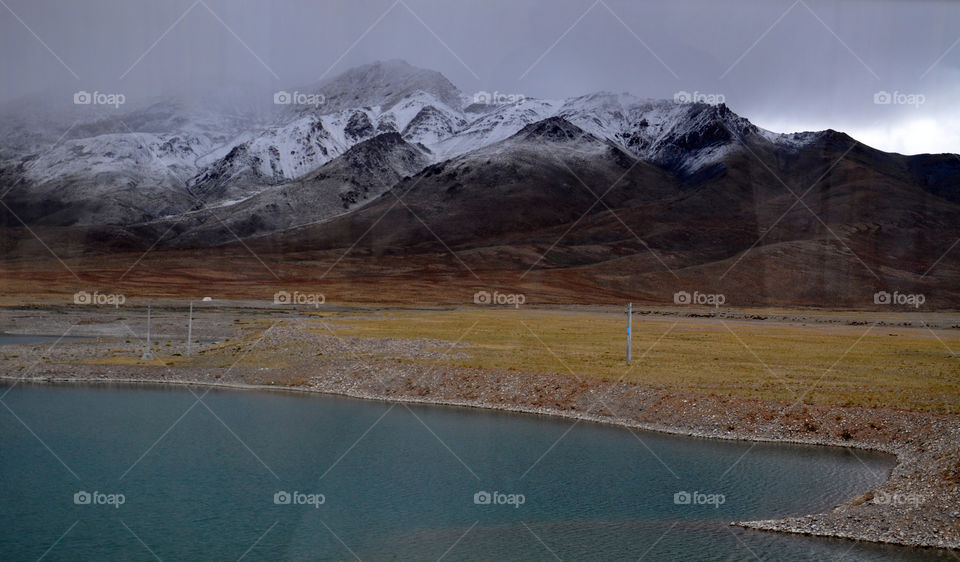 Tibet mountain view 