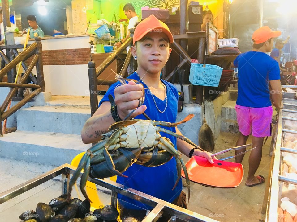 Seafood seller In Philippines 