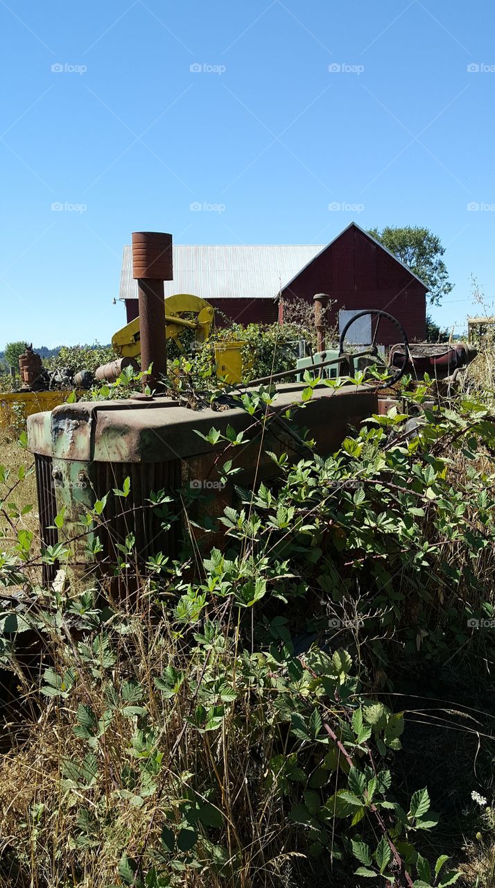 Abandoned Farm and Equipment