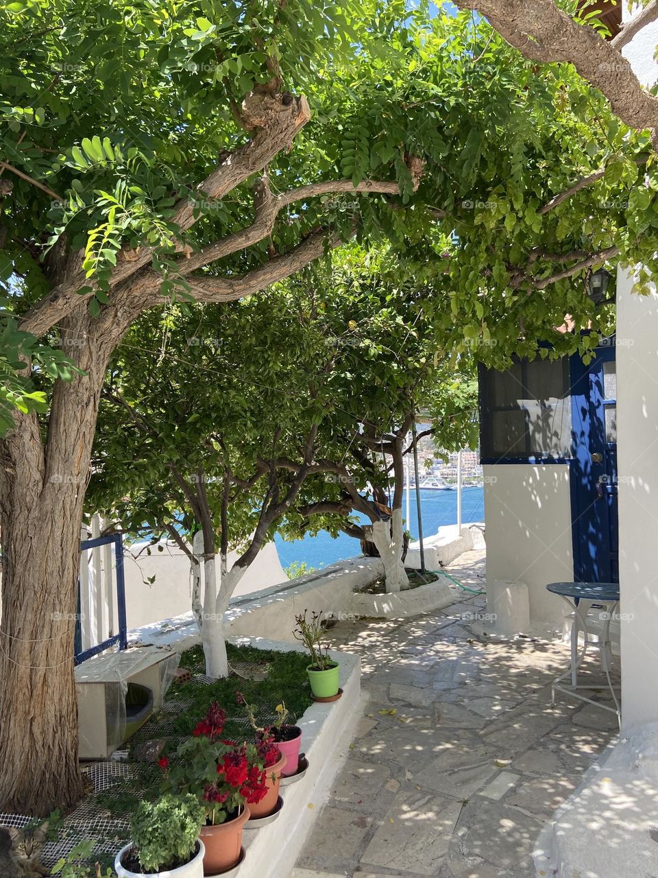 Small balcony in Poros island 