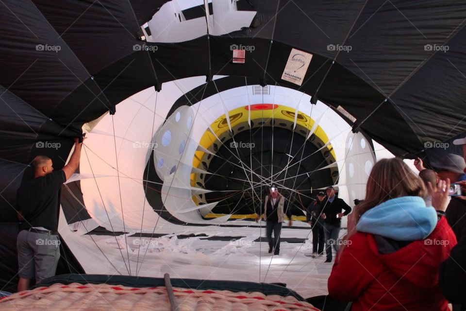 Filling Hot Air Balloon