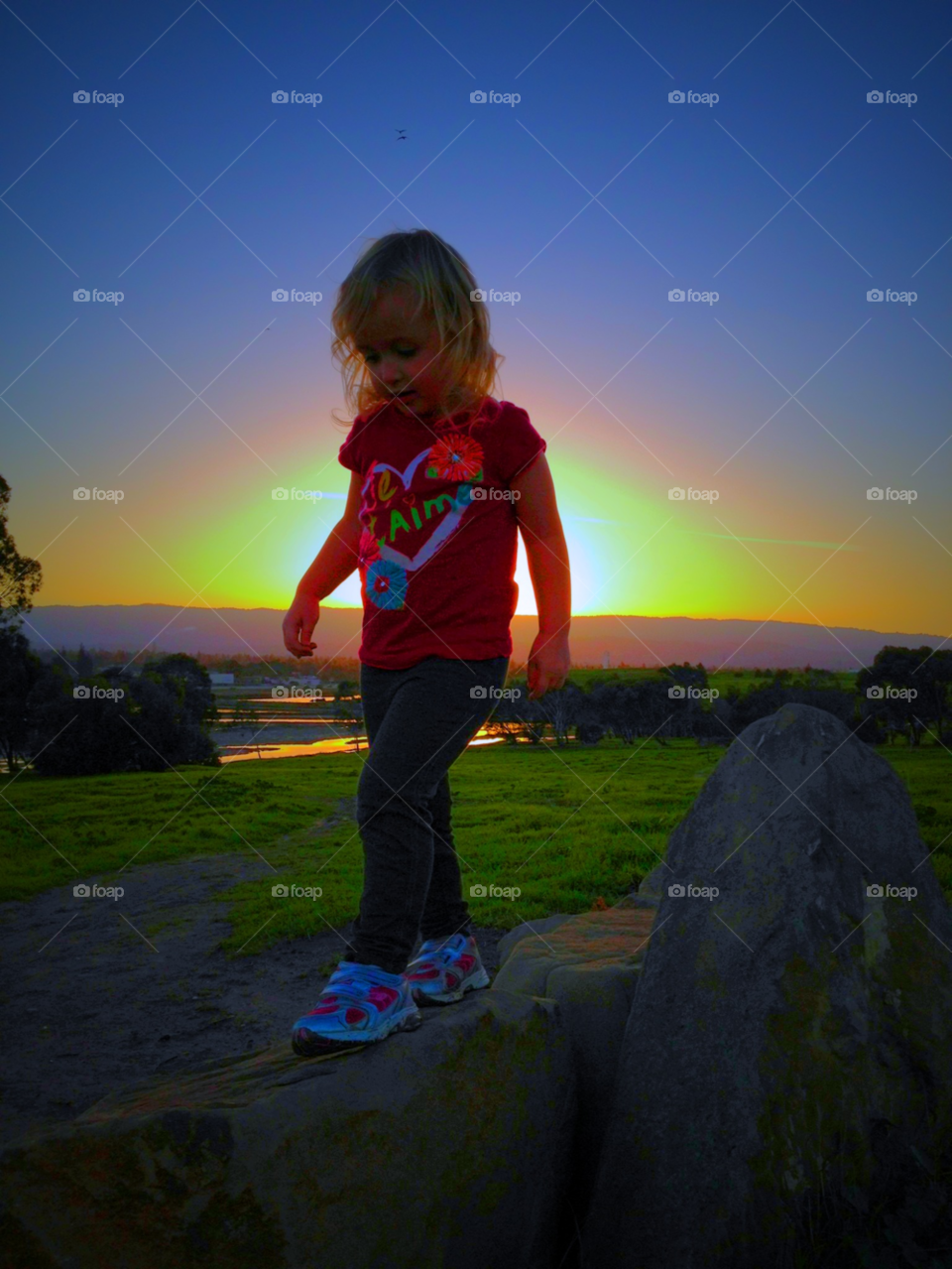 play sunset child fun by darkmatter