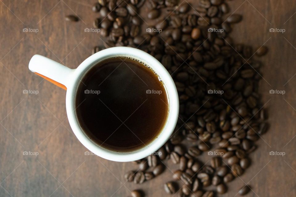 coffee and coffee beans