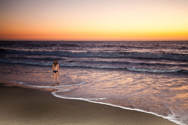 Beautiful beach. I was at the beach at sunset taking photos