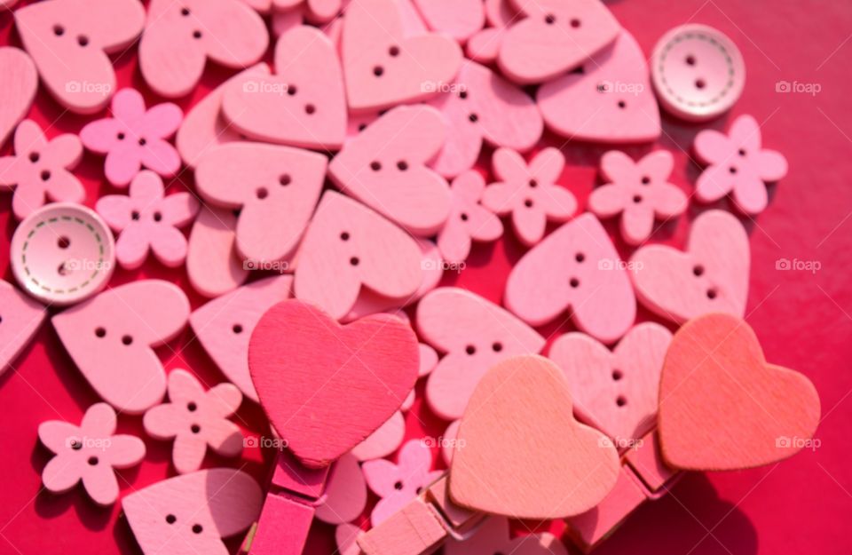 Heart shape buttons