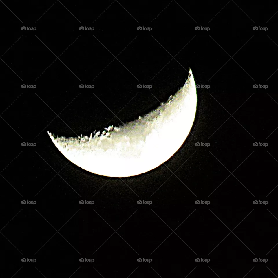 Bright moon on a cold night