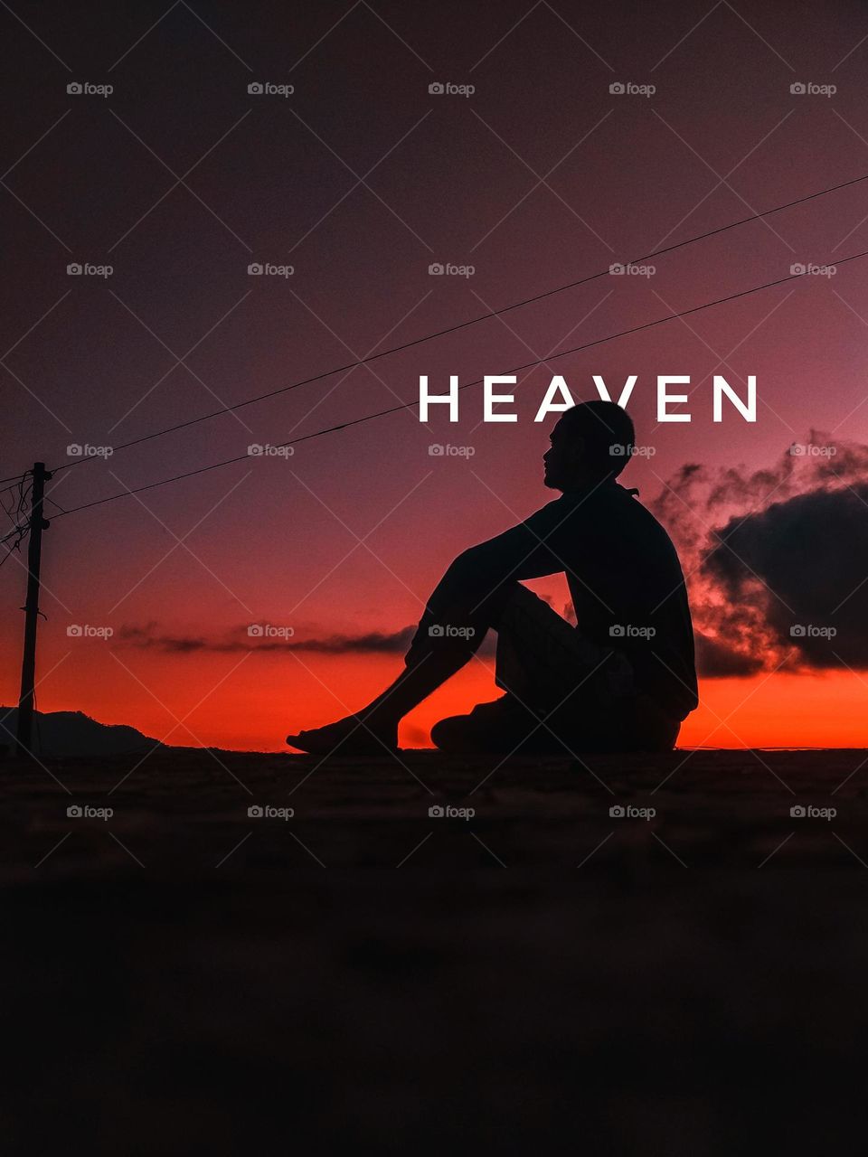 beautiful sunset view