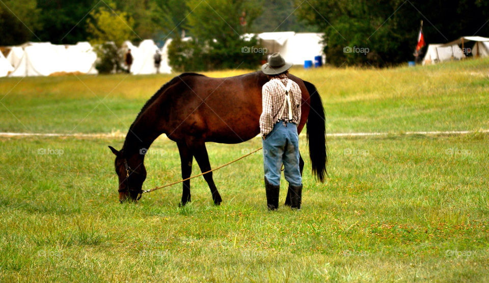 man horse fort recovery ohio by refocusphoto