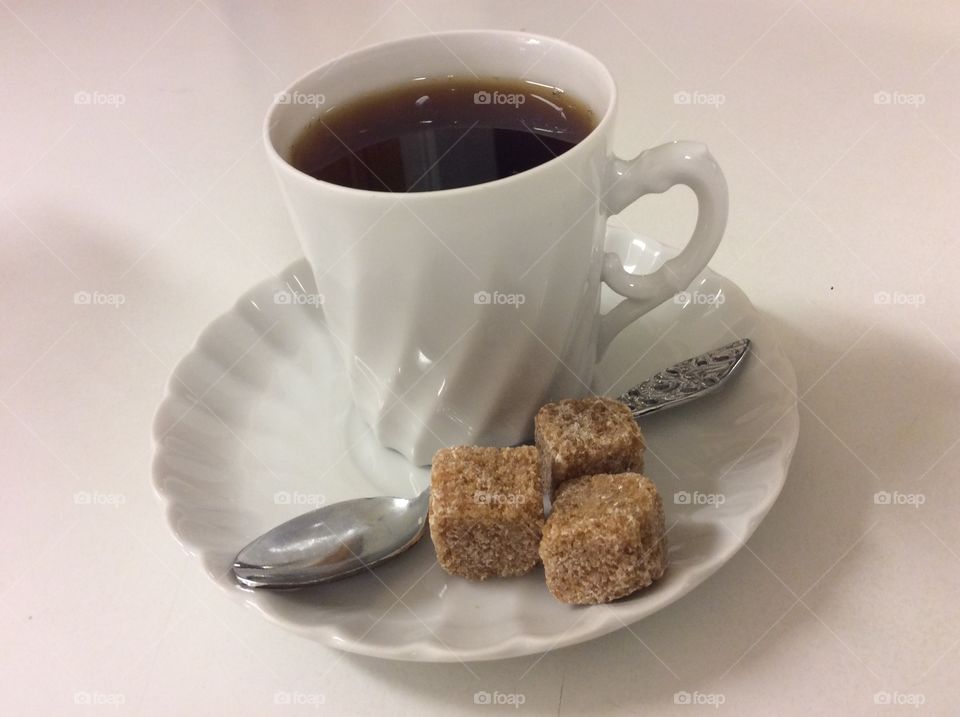 Coffee with sugar