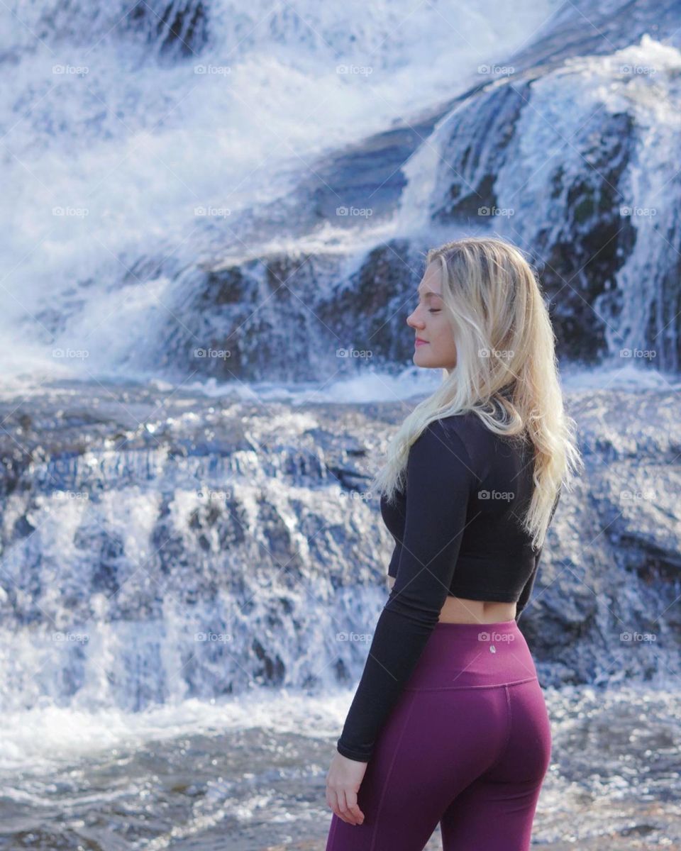 Hiking to triple falls in North Carolina was well worth the walk