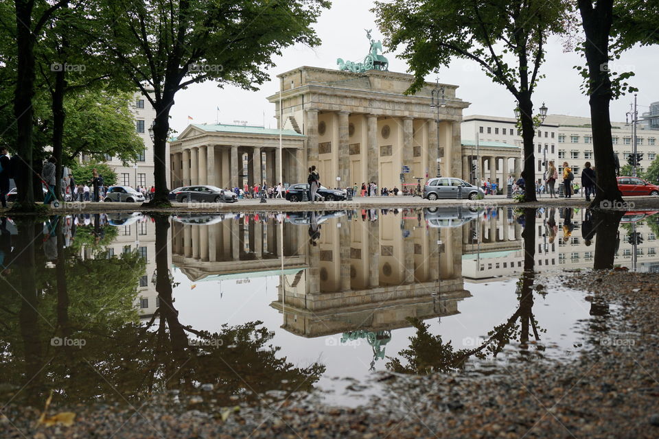 After heavy overnight rain lots of puddle photo opportunities exist ... this one was taken in Berlin 