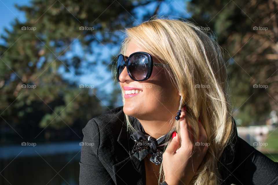 Young woman with blond hair