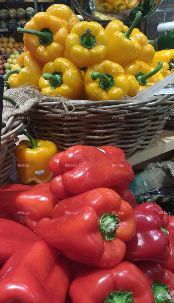 Red and Yellow Peppers