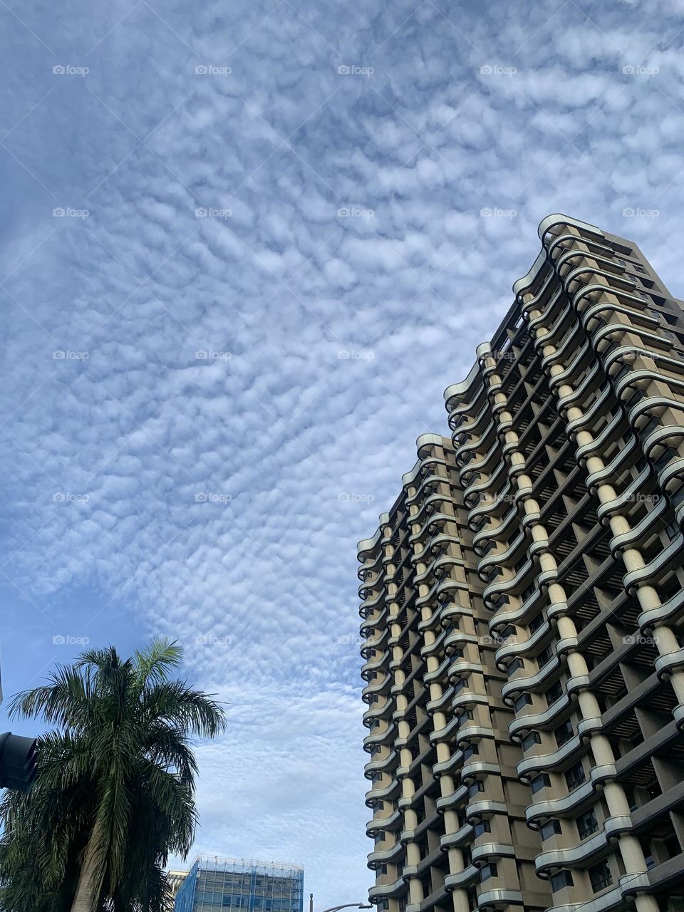 Building and the sky