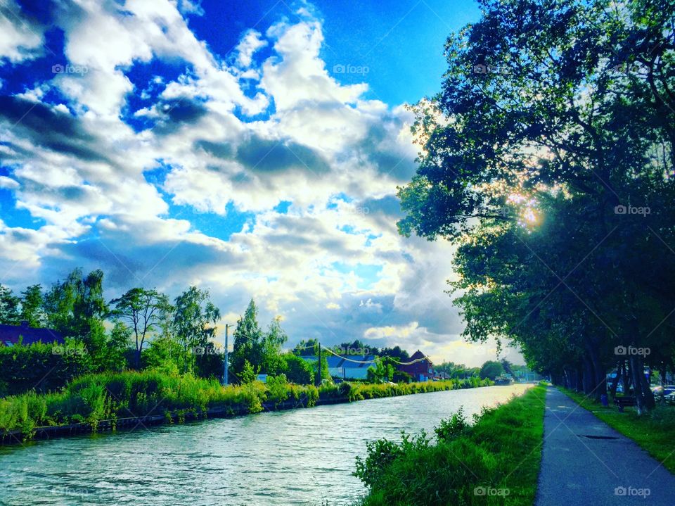 Clouds and water 