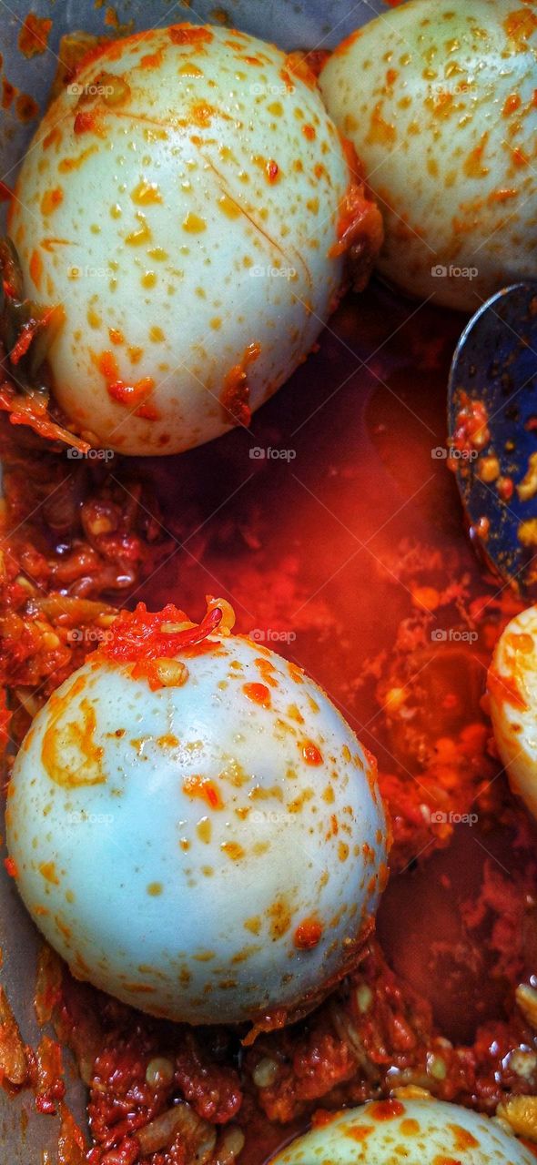 Spicy Balado Egg Sambal is ready to be served