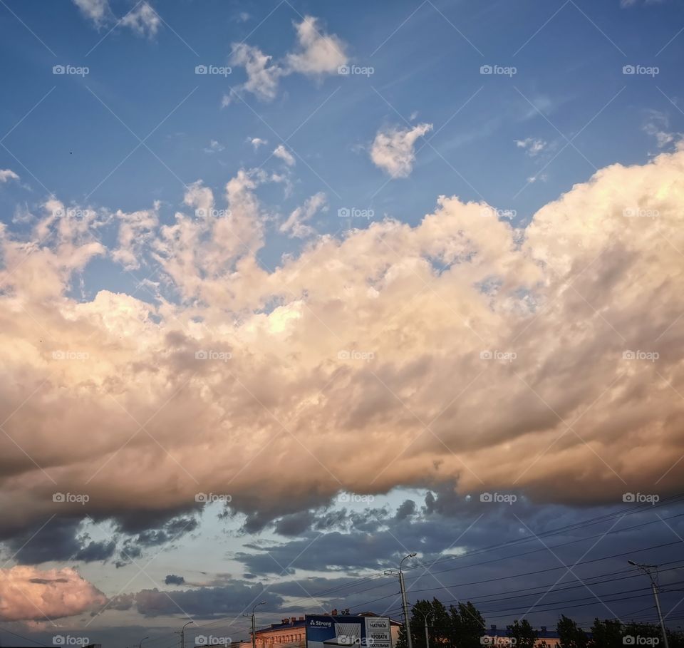 Sunset sky mood clouds moody nature greens wild outdoor outside joy happy