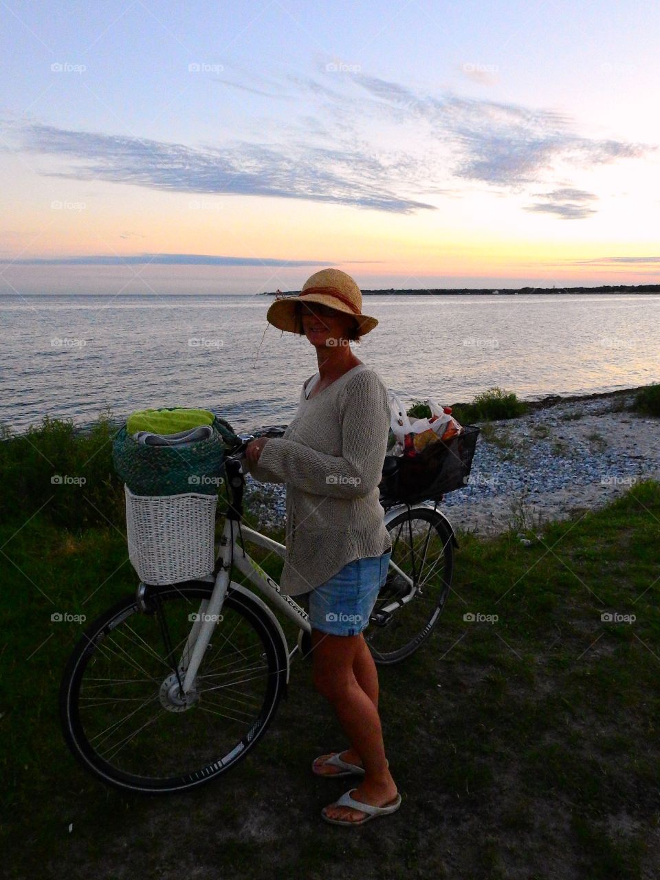 A girl & her bike