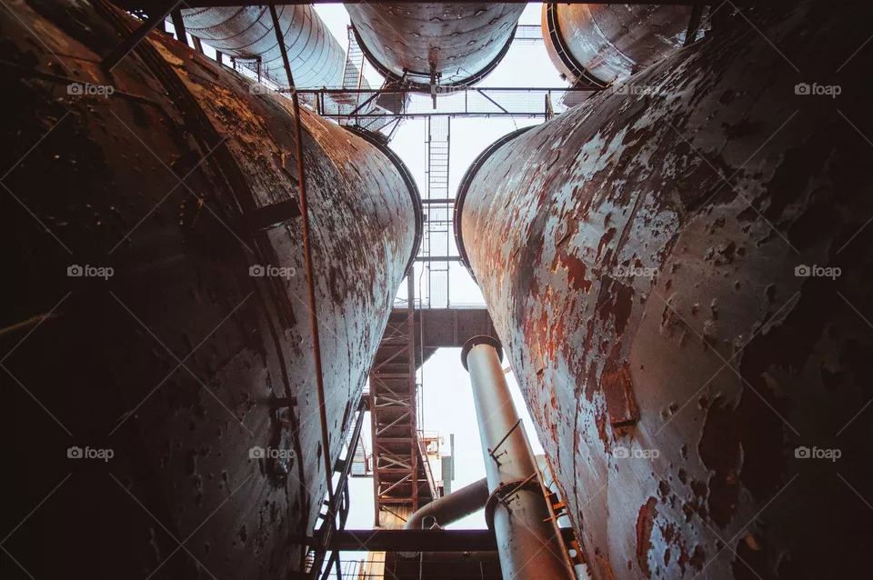 No Person, Industry, Grinder, Production, Rusty