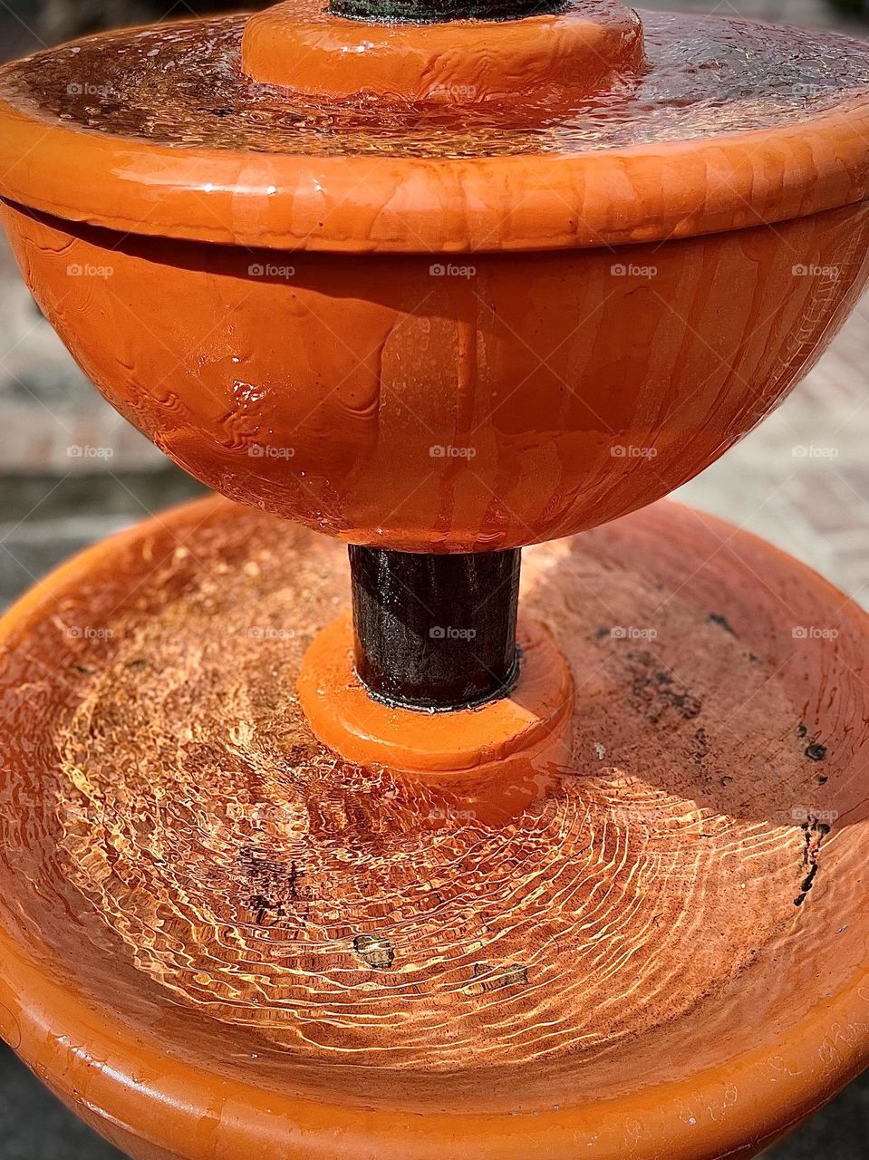 Orange Water Fountain
