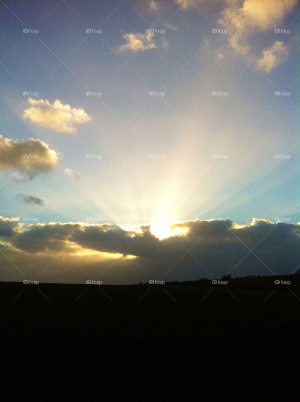 clouds sunlight rays crepuscular by chris7ben