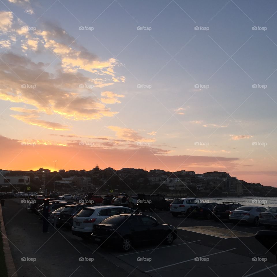 Sunrise over Bondi. Sunrise over Bondi Beach