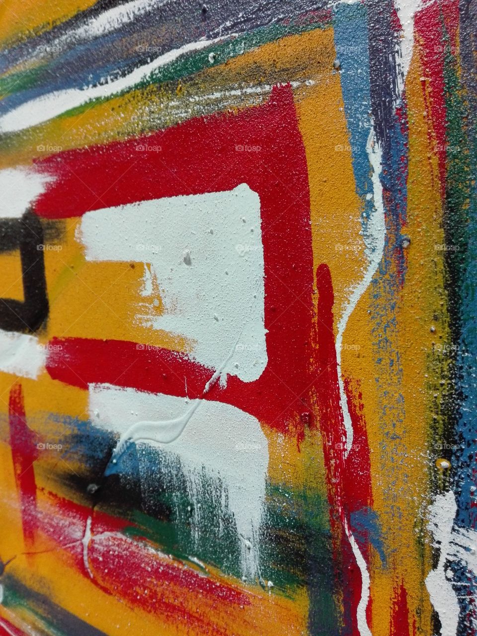 Abstract colors on canvas