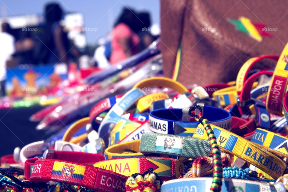 Caribbean Wristbands . Wristbands from various Central American countries. 