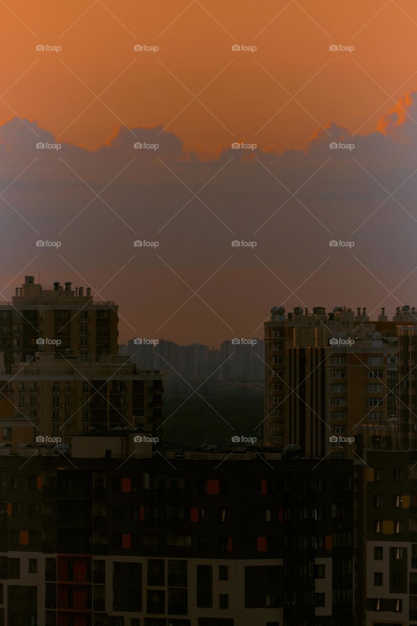 Cityscape in the evening