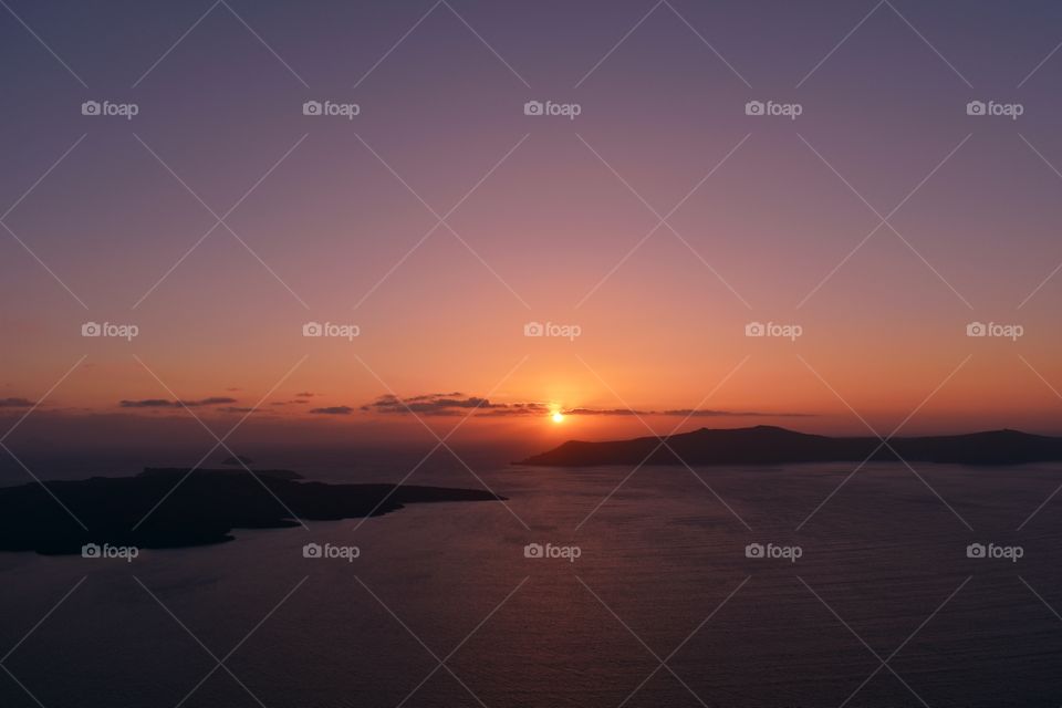 Sunset in Santorini