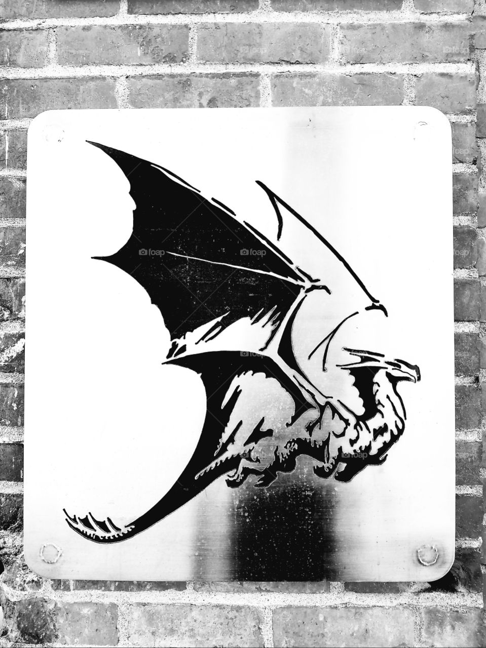 dragon metal wall art