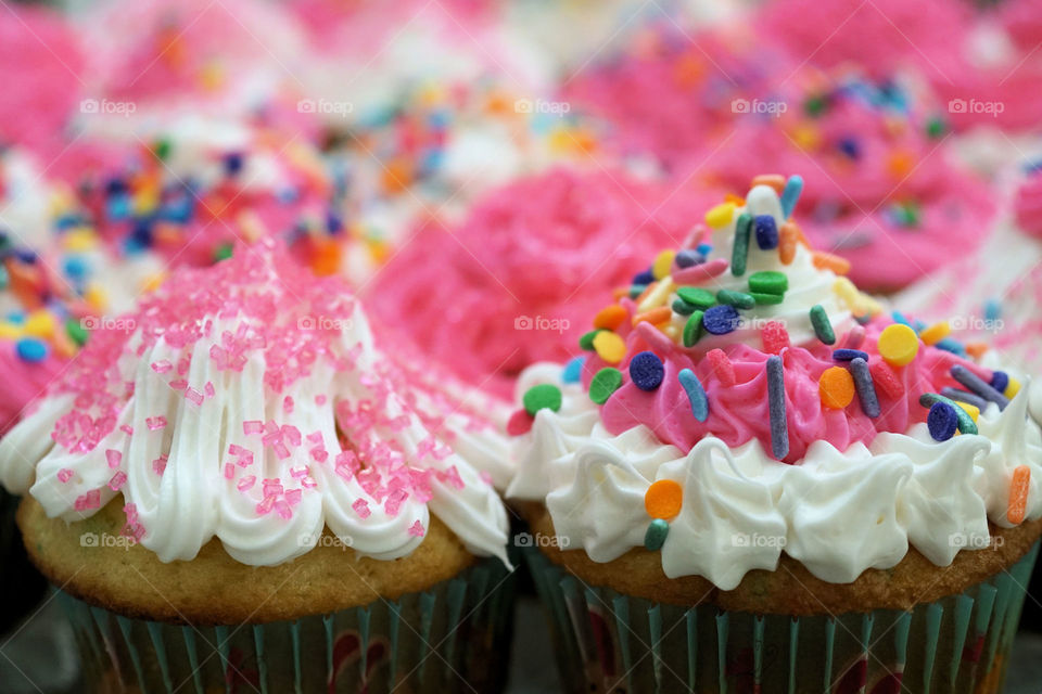 Close-up of delicious cupcake