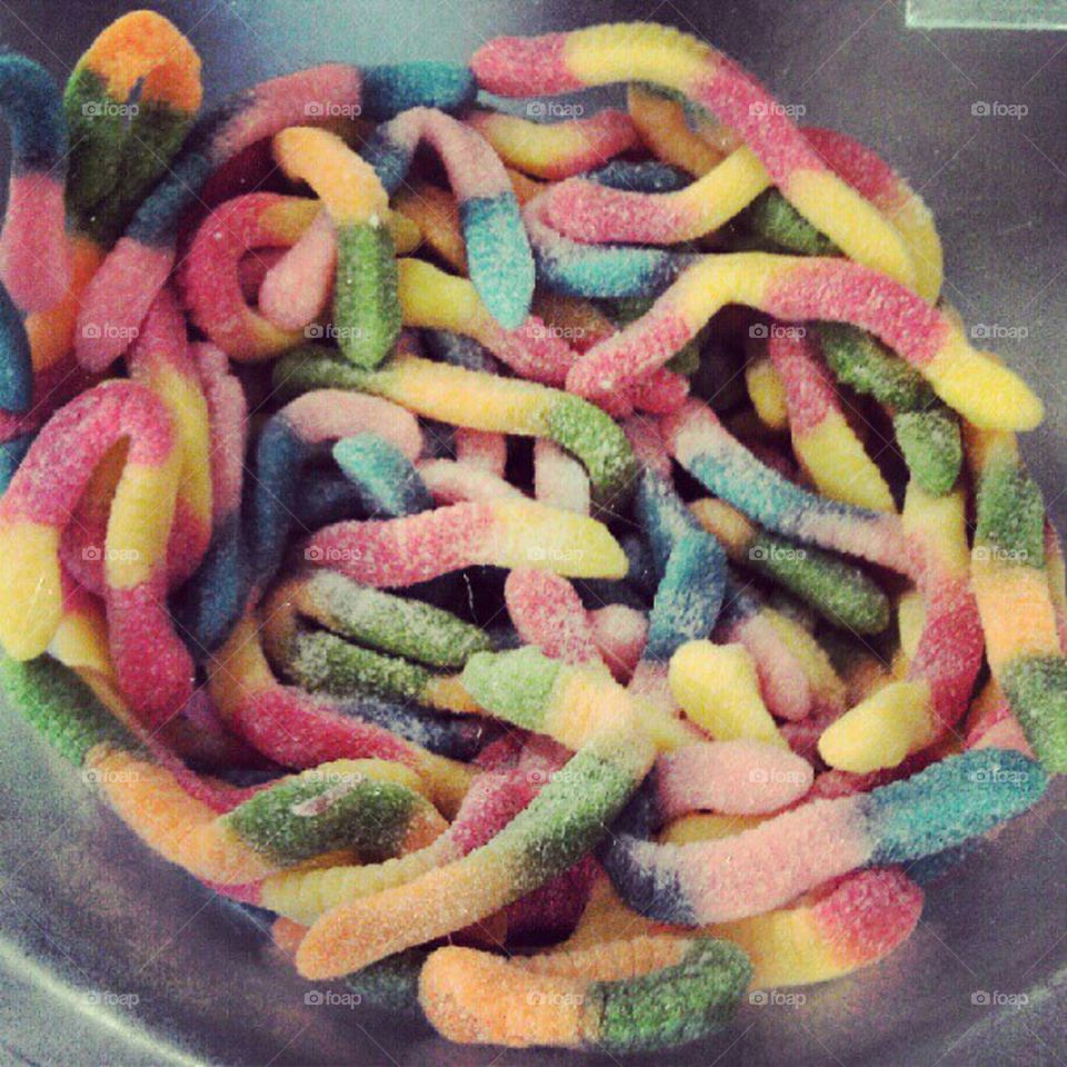 Sour Gummy Worms Candy