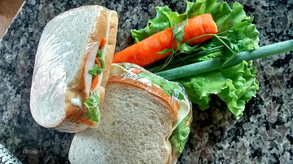 Lanches vegetarianos.