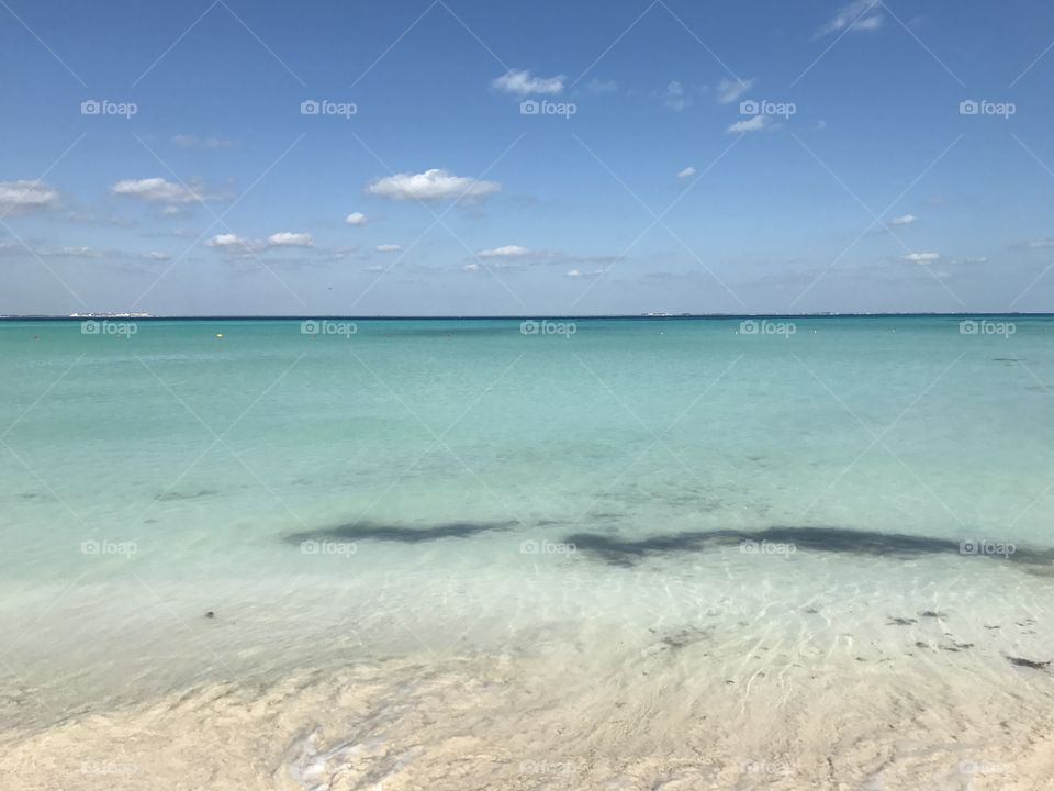 Clear water of the Caribbean 