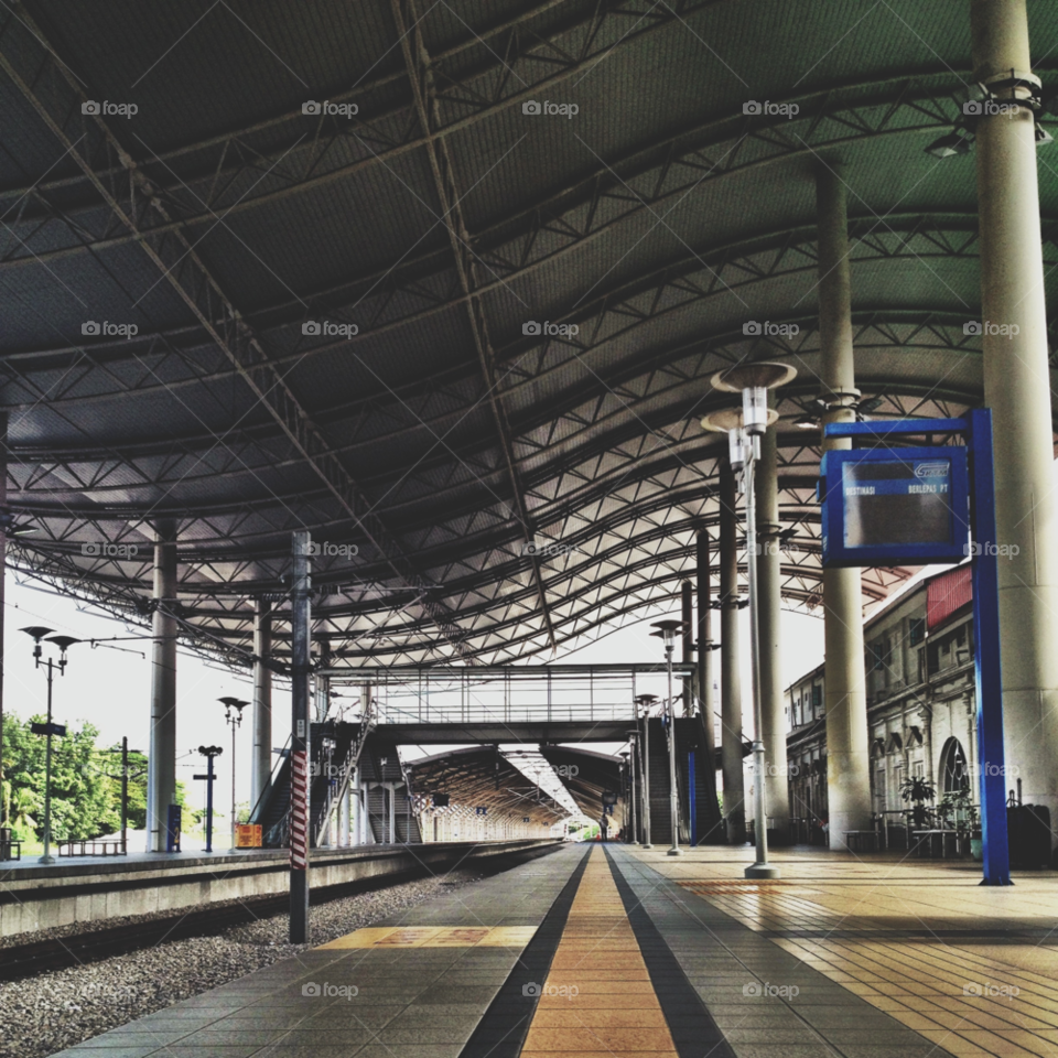 train empty malaysia train station by ucunnjwong