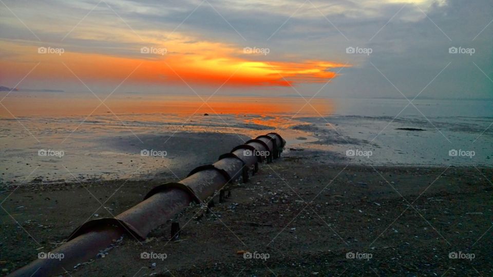Boston Beach Sunrise Pipeline