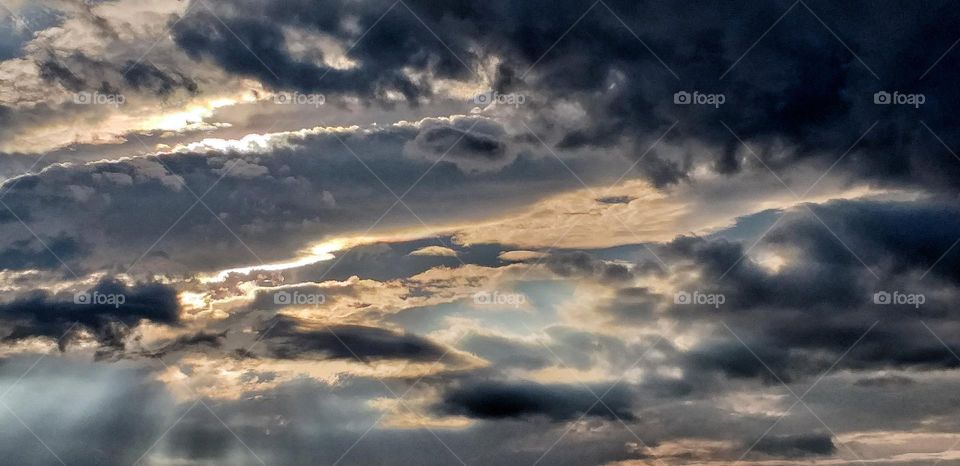 late afternoon clouds.