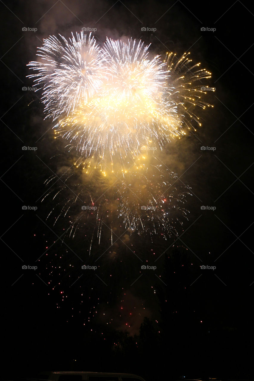 Fireworks, holiday, lights, flicker, splash, celebration, joy, sky, black sky, bright lights against the black sky, night, summer, night sky,
Bright lights of the salute against the black sky