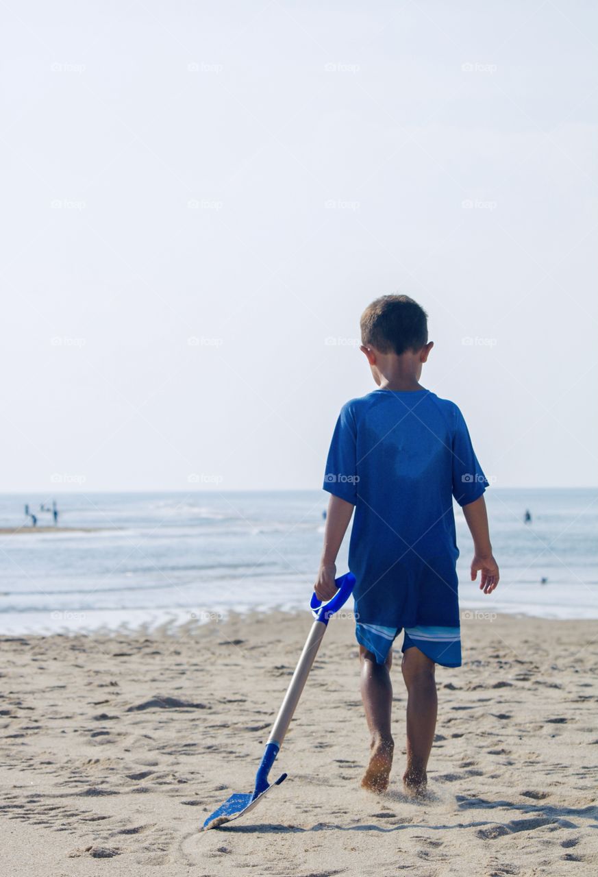 A boy and his shovel