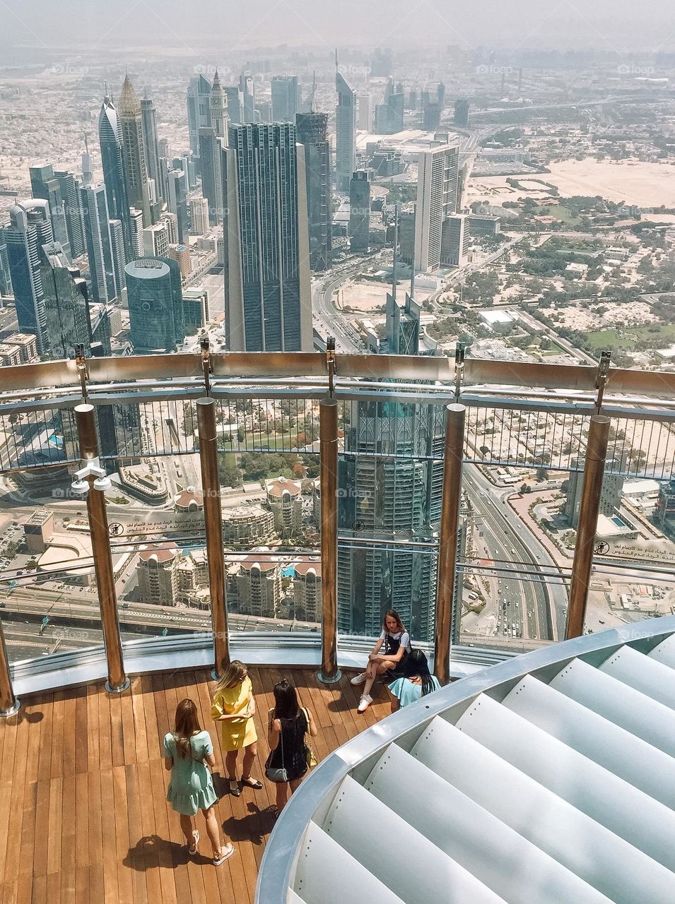 View of Dubai from the top of the Burj Khalifa