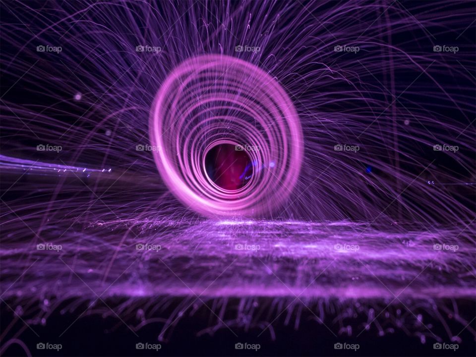 This is a long exposure but I mad it purple!