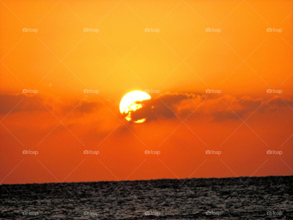 Red Sea sunrise in Hurghada Egypt