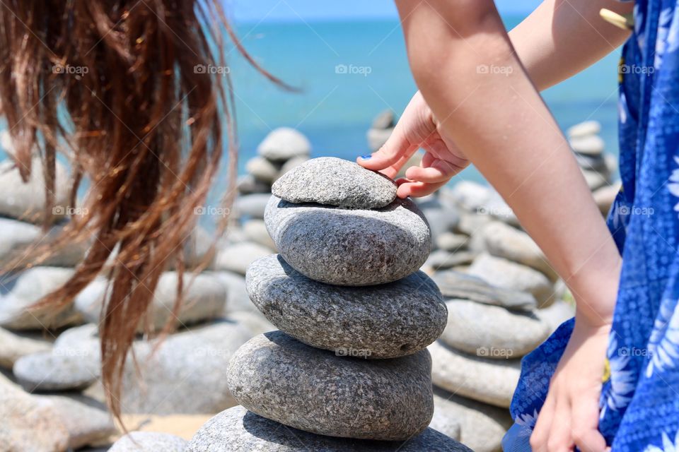 Stones on the beach 