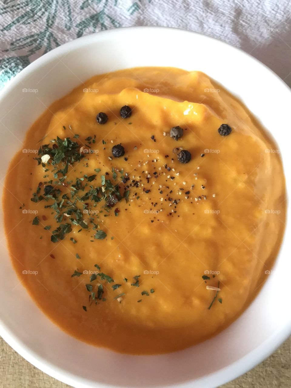 pumpkin cream soup, delicious, vitamins, vegan